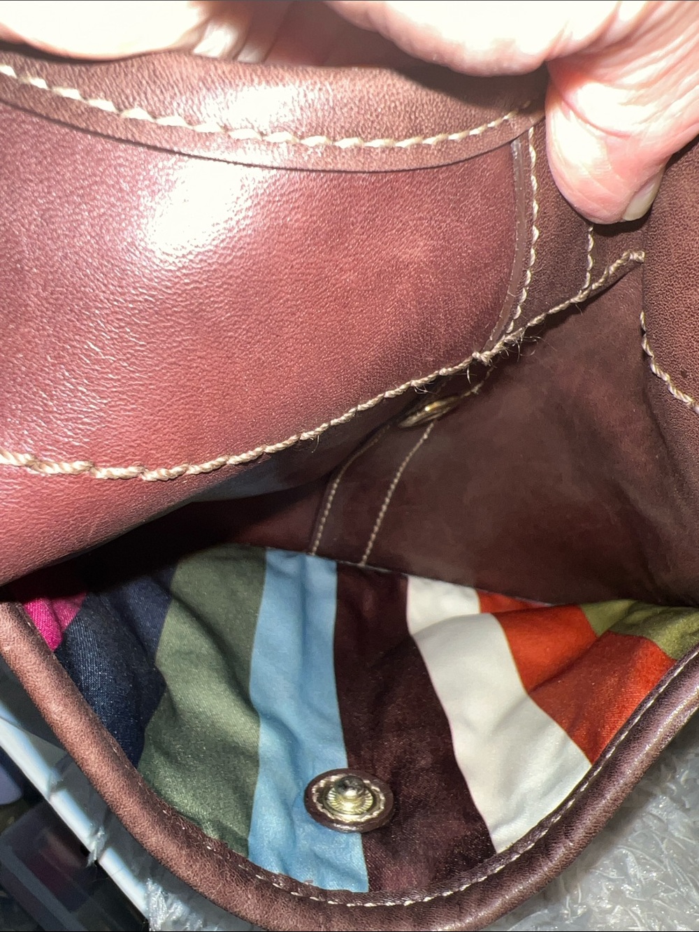 Coach Ergo Legacy Dark Brown Shoulder Bag with Brass Accent - Picture 17 of 17